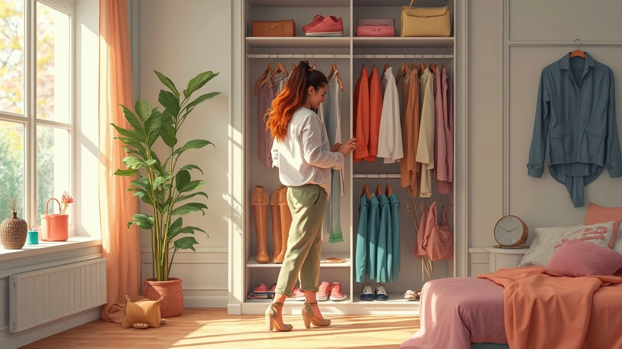 How to Style an Open Closet